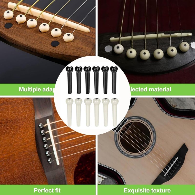 JINWEE Acoustic Guitar Accessories Kit,Guitar Tool Changing Kit Including Acoustic Strings, Picks, Capo, Bridge Pins, Bridge Saddle Nut and 3 in 1 guitar string winder cutter and pin puller. - Image 4